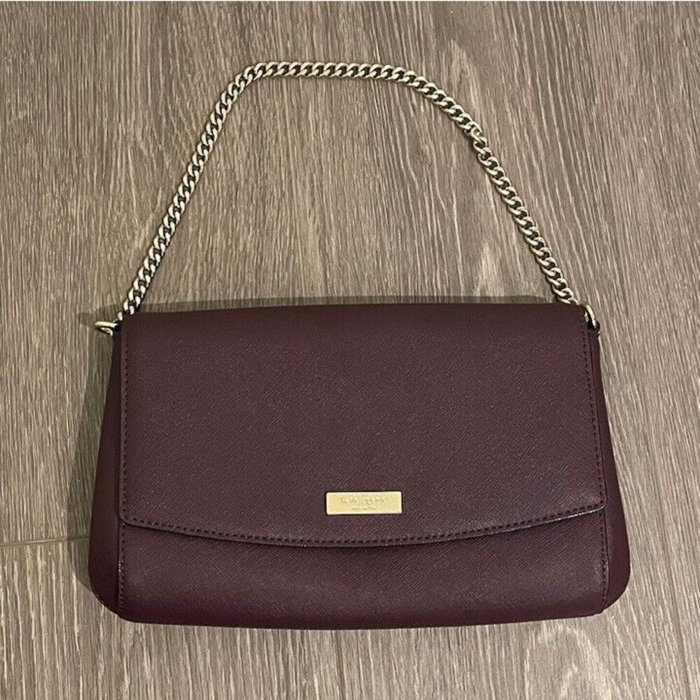 Kate Spade New York Mahogany Greer Laurel Way Leather Crossbody Bag - Picture 10 of 12
